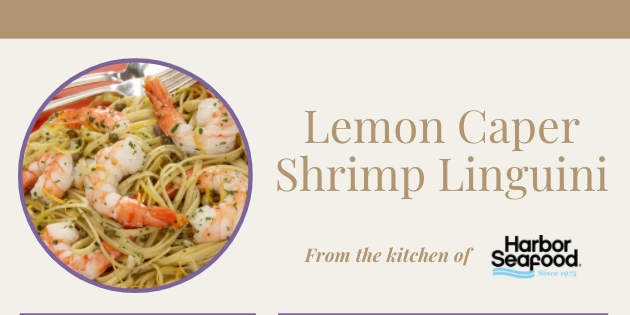 Lemon Caper Shrimp Linguini