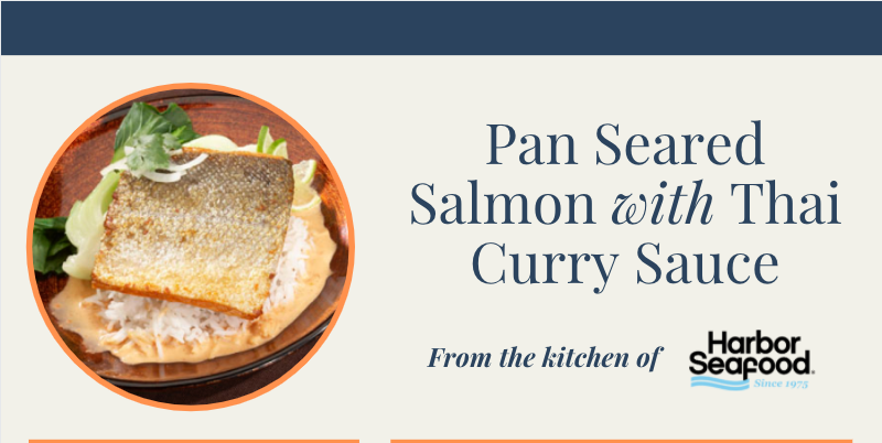 Pan Seared Salmon with Thai Curry Sauce