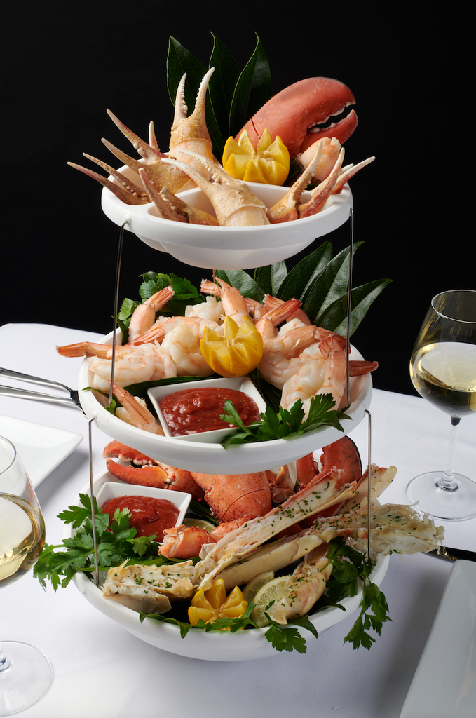 Cold Seafood Tower with King Crab